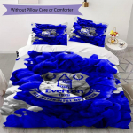 Everton FC Muster Voodipesu Tekikott Komplekt Tekikott Padjap&uuml;&uuml;r Kodu Dekoratsioon S&uuml;nnip&auml;evakingitus (1 * tekikott + 2 * padjap&uuml;&uuml;ri ilma s&uuml;damikuta)41 135x200cm