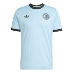 Adidas Originals ANNIVERSARY Soccer Jersey Men's Clear Blue/Black JY1315 L white