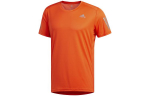 Adidas T-s&auml;rgid Meeste Oranž &Uuml;mmarguse kaelusega M&otilde;&otilde;dukas sirge l&otilde;ikega DZ9002 S