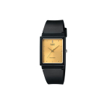 Casio Standard Series Lihtne Trendikas Retro Ruudukujuline Kell Kvartsmehhanism Vaikrihm Meeste kellad Kuldne MQ-38-9A Gold Dial and Black Band