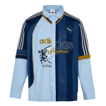 Adidas Originals SS26 Pikkade varrukatega Jacquard-mustriga Polo S&auml;rk Mugav S&auml;rk Meeste s&auml;rgid KY2153 L white