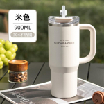 SITARAYURI 900ml Termosvee pudel Roostevabast terasest kohvitass K&uuml;lma ja kuuma topeltseinaga isoleeritud tass Tumbler Autoreisi kruus 30OZ