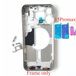 iPhone 15 Pro Max Keskraam Raam Korpus K&uuml;lgmised Nupud &Scaron;assii Remont Asendusosad SIM must