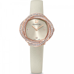 Swarovski 5552424 Kristallnahast rihm Hall Roosakuldne Toon Naiste k&auml;ekell 30mm Heleroosa