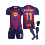 (#11 RAPHINHA) 25-26 Barcelona kodune Meistrite Liiga numbritega jalgpallis&auml;rk lastele ja t&auml;iskasvanutele 16#