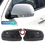 Hyundai Santa Fe IX55 2006-2013 Veracrus 2007-2012 jaoks L&auml;ikiv Must ABS Kest 2tk Tahavaatepeegli kate gray