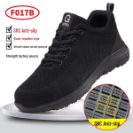 Libisemiskindlad professionaalsed kokasaapad - Turvaline ja mugav jalats meestele ja naistele toitlustuses F017B-Water-repellent Slip-resistant SRC;38 black