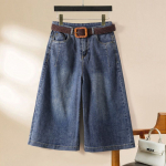 Capri teksap&uuml;ksid Denim l&uuml;hikesed p&uuml;ksid Lahedad stiilsed naister&otilde;ivad Kevadr&otilde;ivad Harajuku p&uuml;ksid Y2k kotid Korea Dongdaemun S sinine