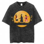 Anime graafilise printiga Samurai Champloo vintage pestud T-s&auml;rgid meestele naistele &uuml;legabariidilised l&uuml;hikeste varrukatega t&auml;navar&otilde;ivad topid T-s&auml;rgid S mitmev&auml;rviline