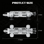 Eagle Transporter Space Eagle Shuttle ehitusklotside komplekt Sci-Fi Eagle Kosmoselaeva mudel M&auml;nguasjad Kingitused T&auml;iskasvanutele F&auml;nnidele 1039 tk