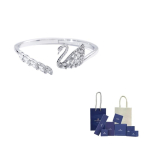 Swarovski Roodiumiga kaetud K&auml;ev&otilde;rud Naistele H&otilde;bedane L Size-Original Brand Box And Bag h&otilde;be