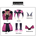 The Freak Circus Tfc Harlequin Pierrot Cosplay Kost&uuml;&uuml;m Halloweeni ja Anime Rollim&auml;ngu jaoks Columbina,M black