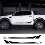 2 TK universaalne pikapi seelik 4x4 stiilikleebis Ford Ranger Raptor Isuzu Dma Nissan NAVARA Toyota Hiluxi autotarvikutele Matt Black white
