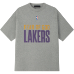 Fear of God Essentials x NBA Lakers 90ndate T-s&auml;rk Betoonhall Meeste Topid Hall 125NB252005F M gray