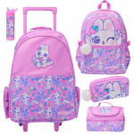 Smiggle laste seljakott kooli, &otilde;ues&otilde;idu, reisimiseks - Kerge veekindel multikakujuline koolikott poistele, t&uuml;drukutele - Suure mahutavusega vastupidav p&auml;evakott cute rabbit milk tea pencil bag (22.5*12.5cm)