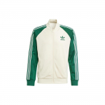 adidas originals SST Dressipluus T&otilde;mblukuga Jakk Beež/Roheline IS1403 XS roheline