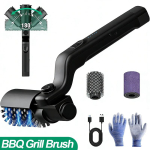 BBQ grillipintsel 3-k&auml;igulise seadistusega elektriline grillipintsel, 180&deg; reguleeritav pea, 90-minutiline grillipuhastaja v&auml;ligrillidele ja suitsuahjudele