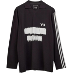 Y-3 graafilise logoga pikavarrukaline polos&auml;rk JN4876 L must