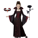 Halloweeni t&uuml;drukute kummitus pruudi v&otilde;rkkost&uuml;&uuml;m T&uuml;drukute printsessikleit Esituskost&uuml;&uuml;m Must &otilde;htukleit 140cm black