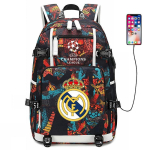 Jalgpalli seljakott Meestele Naistele - Dortmund Manchester City Liverpool FC F&auml;nni Spordikott USB-pordiga 36-55L black
