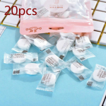 Mini kaasaskantav puuvillane kokkusurutud n&auml;ohooldusr&auml;tik 20 tk/partii juhuslik 20pcs/lot