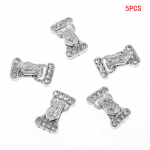 5 tk/komplekt 24x14mm magnetilised ehteklambrid, 3 l&otilde;ngaga kivist ehtetarvikud