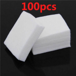 Nail Art Care Lakk Akr&uuml;&uuml;l UV 100 tk Eemaldaja Puhastuspadjad Geel Otsikud Puuvill 100PCS