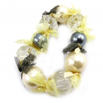 Les Tr&eacute;sors De Lily [B4324] - Bracelet Cr&eacute;ateur 'Dentelle Passion' Gris hall