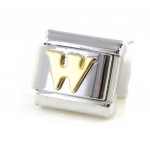 Les Tr&eacute;sors De Lily [C6037] &ndash; kuldne 'Letter W' Knit kuld