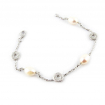 Les Tr&eacute;sors De Lily [E9052] - Bracelet Argent 'Sissi' valge