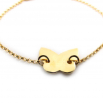 Les Tr&eacute;sors De Lily [F9157] - Bracelet Plaqu&eacute; Or 'Papillon' kuld