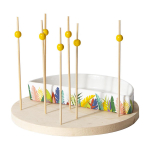 Les Tr&eacute;sors De Lily [Q3260] &ndash; kausi komplekt + aperitiivikork &bdquo;Tropical&rdquo; &ndash; 18 cm valge