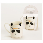 Les Tr&eacute;sors De Lily [Q9558] - keraamiline kruus 'Panda' valge must - 11,5x8 cm must