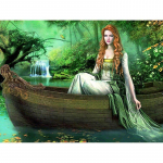 T&auml;is&uuml;mmargune teemantmaal Paris Street 5D DIY teemanttikandid ristpistes 20X30CM