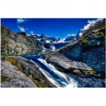 5D isetegemise teemantmaal Fiordlandi rahvuspargi kose m&auml;estiku maastik ristpistes 20X30CM