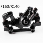 Jalgratta ketaspidurikomplekt Piduris&uuml;steem F160/R140 V&Otilde;I R160/F180 alumiiniumsulamist Black