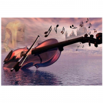 5D Teemantmaali Muusika Viiul Teemanttikandid Ristpistes Kodukaunistus K&auml;sitsi valmistatud kingitusedjavascript: Round 20x30cm