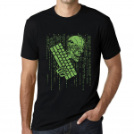 Meeste T-s&auml;rk &ndash; Skull Binary Code &ndash; s&auml;rk arvutiprogrammeerijatele XS must