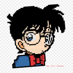 Detektiiv Conan Pixel Conan Edogawa triigitud plaastrid soojuse &uuml;lekandmise r&otilde;ivaste jaoks T-s&auml;rgi termokleebised kaunistuste tr&uuml;kkimine