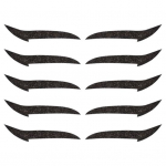 Ilutop 5 paari/leheline silmapliiats, korduvkasutatav topeltplastist isekleepuv lauv&auml;rvikleebis must