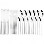 24 tk peegel kuldne s&ouml;&ouml;giriistade komplekt nuga kahvel lusikas &otilde;htus&ouml;&ouml;gin&otilde;ud &otilde;htus&ouml;&ouml;gin&otilde;ud roostevabast terasest s&ouml;&ouml;giriistad baarist h&otilde;ben&otilde;ude komplekt k&ouml;&ouml;k h&otilde;be