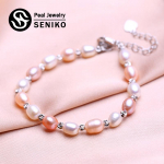 SENIKO looduslik mageveep&auml;rlitest k&auml;ev&otilde;ru naistele p&auml;rlite ehete moodne p&auml;rlitest k&auml;ev&otilde;ru mitmev&auml;rviline