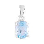 Topaasiga h&otilde;beripats 1,55 ct (2113546) hele taevasinine v&auml;rv