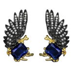 SACE GEMS Vintage lilled Tiivad sinised tsirkoon k&otilde;rvar&otilde;ngad naistele pulmapeo kingitused must