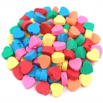 20 tk pehme keraamika seemnehelmed Multifilmi Smiley Beads DIY k&auml;ev&otilde;ru K&auml;sitsi valmistatud tarvikud ehete valmistamiseks Colorful heart
