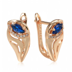 Kinel Rose Gold Color Blue Water Drop k&otilde;rvar&otilde;ngad naistele