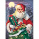 J&otilde;uluvana DIY 5D Teemantmaal T&auml;isringi puur Teemanttikandid Ristpistekomplektid J&otilde;ulukingitus Seinakunst Kodukaunistus Full Round 20x30CM