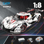 Cada 4449PCS 1:8 linna kaugjuhtimispult v&otilde;idus&otilde;iduauto V12 h&uuml;perauto ehitusklotsid RC superauto spordis&otilde;iduk klotsid M&auml;nguasjad kingitused Without box