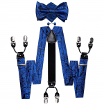 Dibangu meeste traksid, reguleeritavad traksid, kikilips Tasku kandiline mansetin&ouml;&ouml;pide komplekt meestele 3,5 cm laius elastne 4025