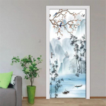 P&otilde;hjamaade stiilis taimne seinakaunistus Seinakleebis DIY lilled Troopilised palmilehed Seinakleebised Moodsa kunsti vin&uuml;&uuml;lkleebised seinamaalingud 77x200cm